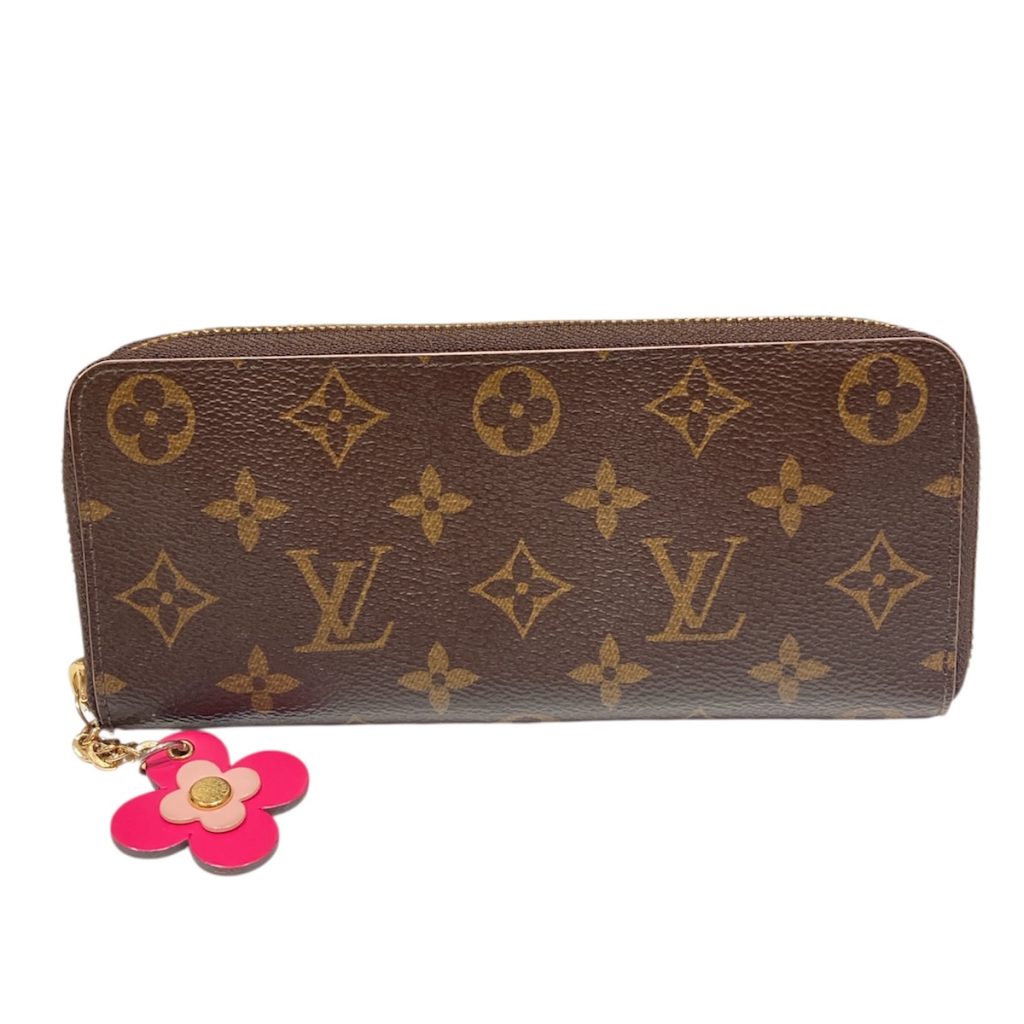 LOUIS VUITTON / 長財布 / モノグラム / フラワーチャーム