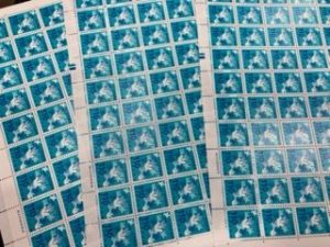 普通切手シート