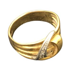 K18/Pt900 コンビ リング