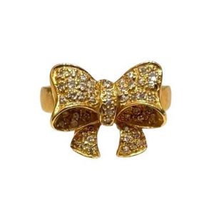 K18 リング メレダイヤ付き 石あり 18金 アクセサリー