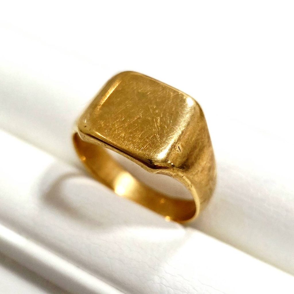 K24 純金 24金 印台リング 指輪 アクセサリー