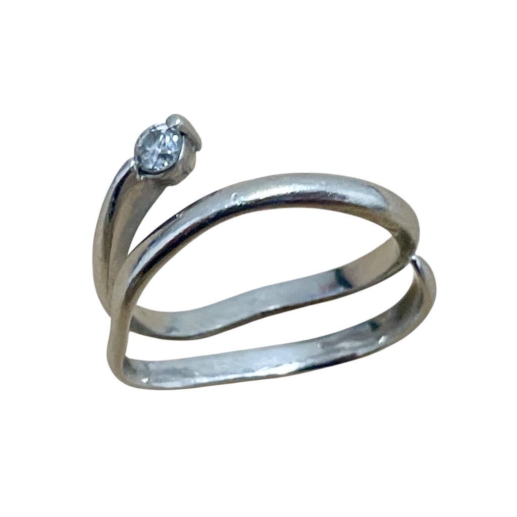 Pt900リング メレD付