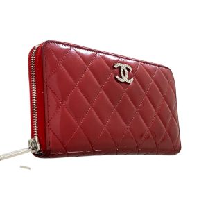 シャネル ブリリアント マトラッセ ラウンドファスナー 長財布