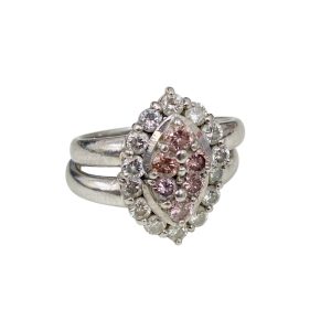 Pt900リング ダイヤ付