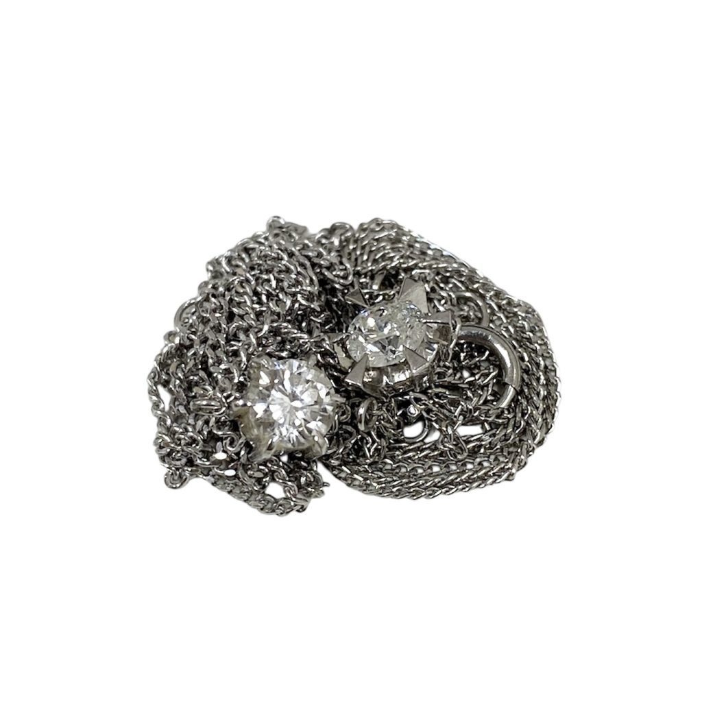 Pt850ネックレス ダイヤ