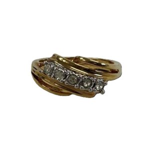 K18　ダイヤ付き　リング