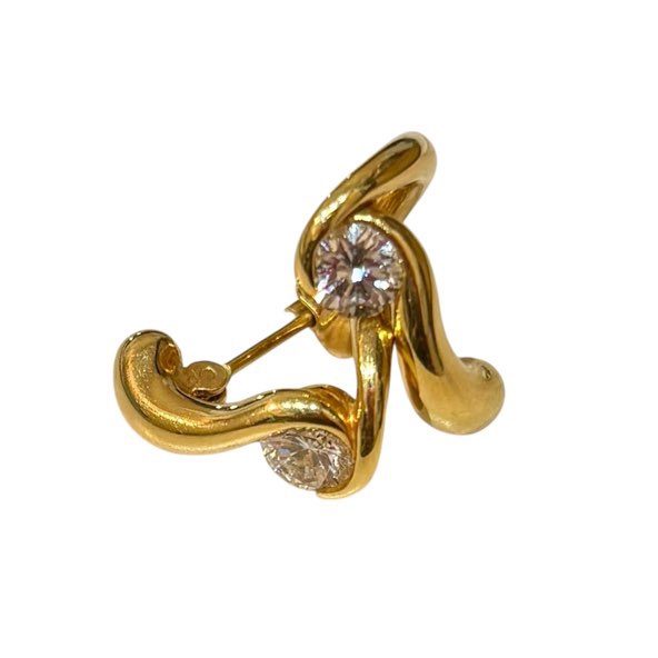 K18 ピアス 石あり 18金 アクセサリー