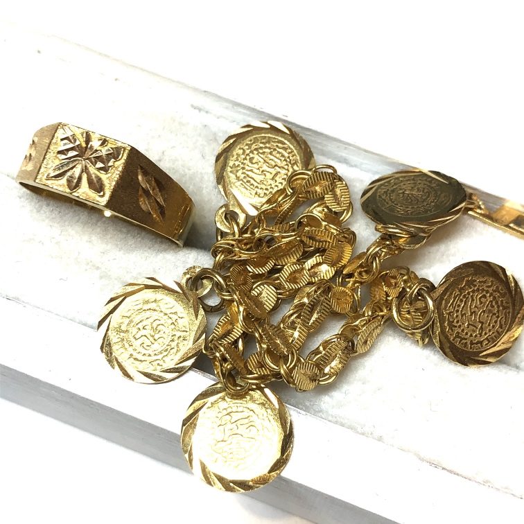 k18 (18金) リング ブレスレット 2点