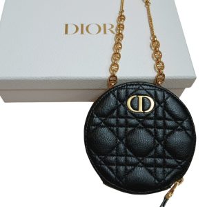 Dior（ディオール） カナージュ ラウンドポーチ ショルダーバッグ