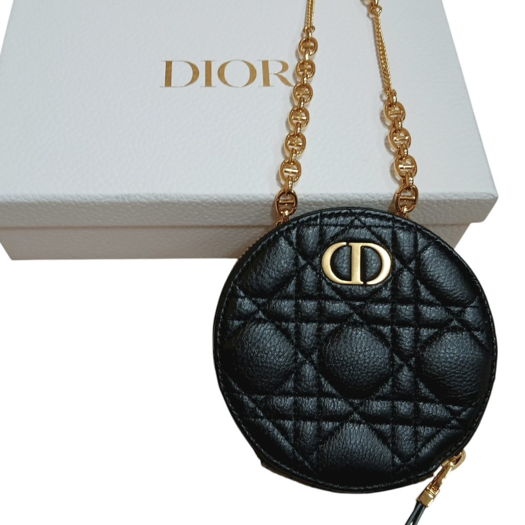 Dior（ディオール） カナージュ ラウンドポーチ ショルダーバッグ