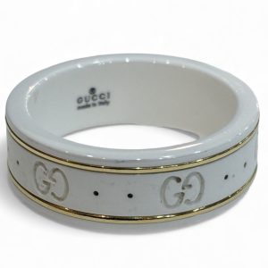 GUCCI グッチ アイコン ホワイトジルコニアパウダーリング アクセアリー