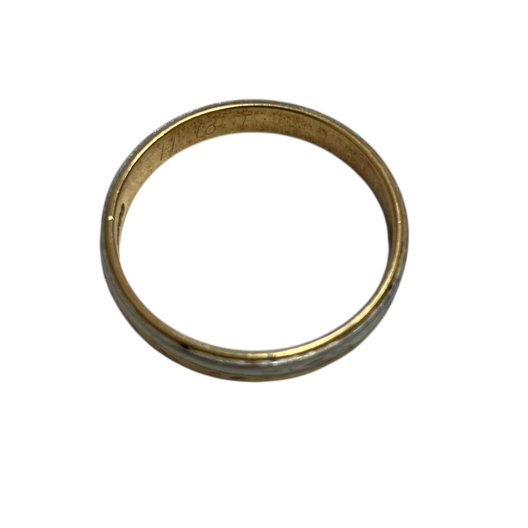 K18/Pt900 18金 750 プラチナ ハーフ リング