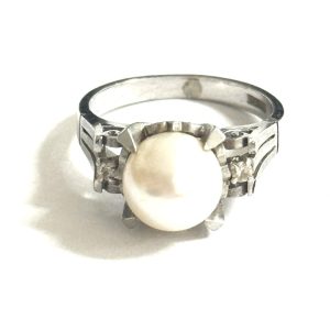 Pt850 プラチナ パール リング 指輪