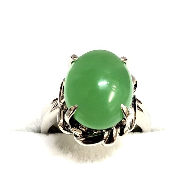 Pt900 プラチナ リング 指輪 翡翠