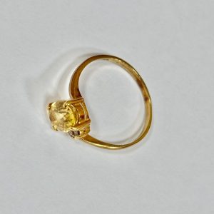 K18 石付きリング