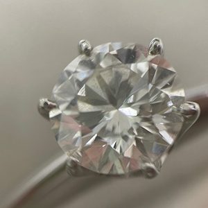 ダイヤモンドの高価買取店| Pt900縦爪ダイヤモンド付きリングの買取| 取手市藤代