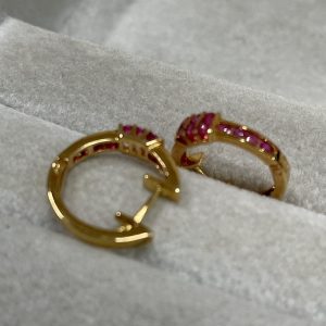 金を高く買取中！| K18ルビー付きピアスの買取 | 取手市青柳