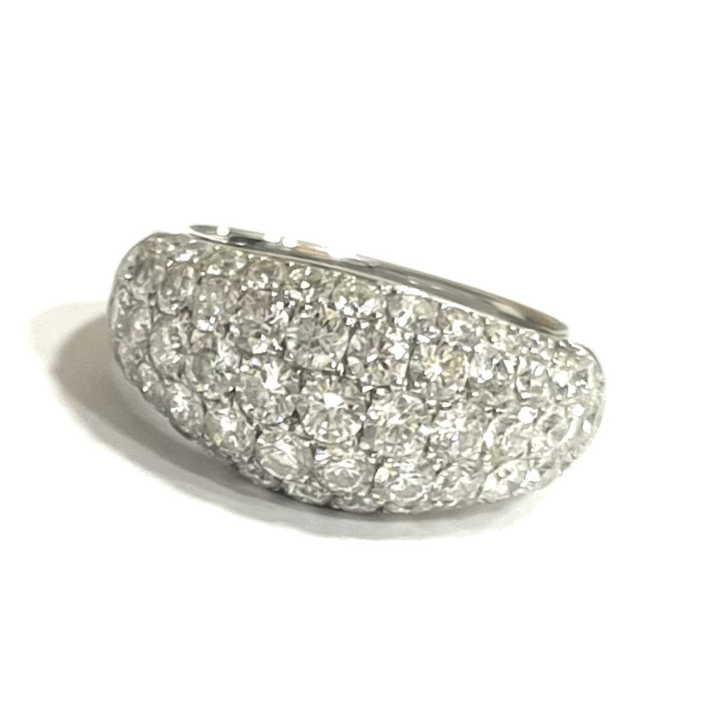 K18WG ダイヤモンド リング