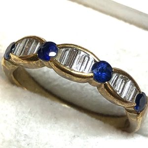 K18(18金)　石付　リング