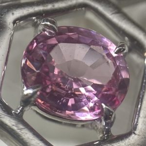 Pt900 ネックレストップ パパラチアサファイア