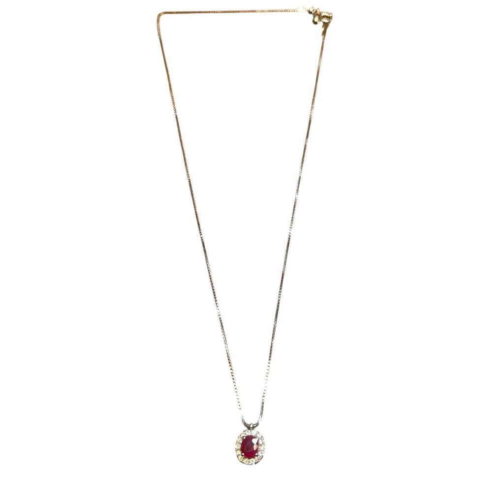 K18WG ホワイトゴールド ネックレス