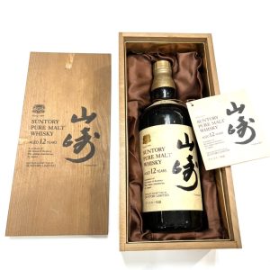 サントリー SUNTORY 山崎12年 ピュアモルト 特級 木箱付き お酒 ウィスキー