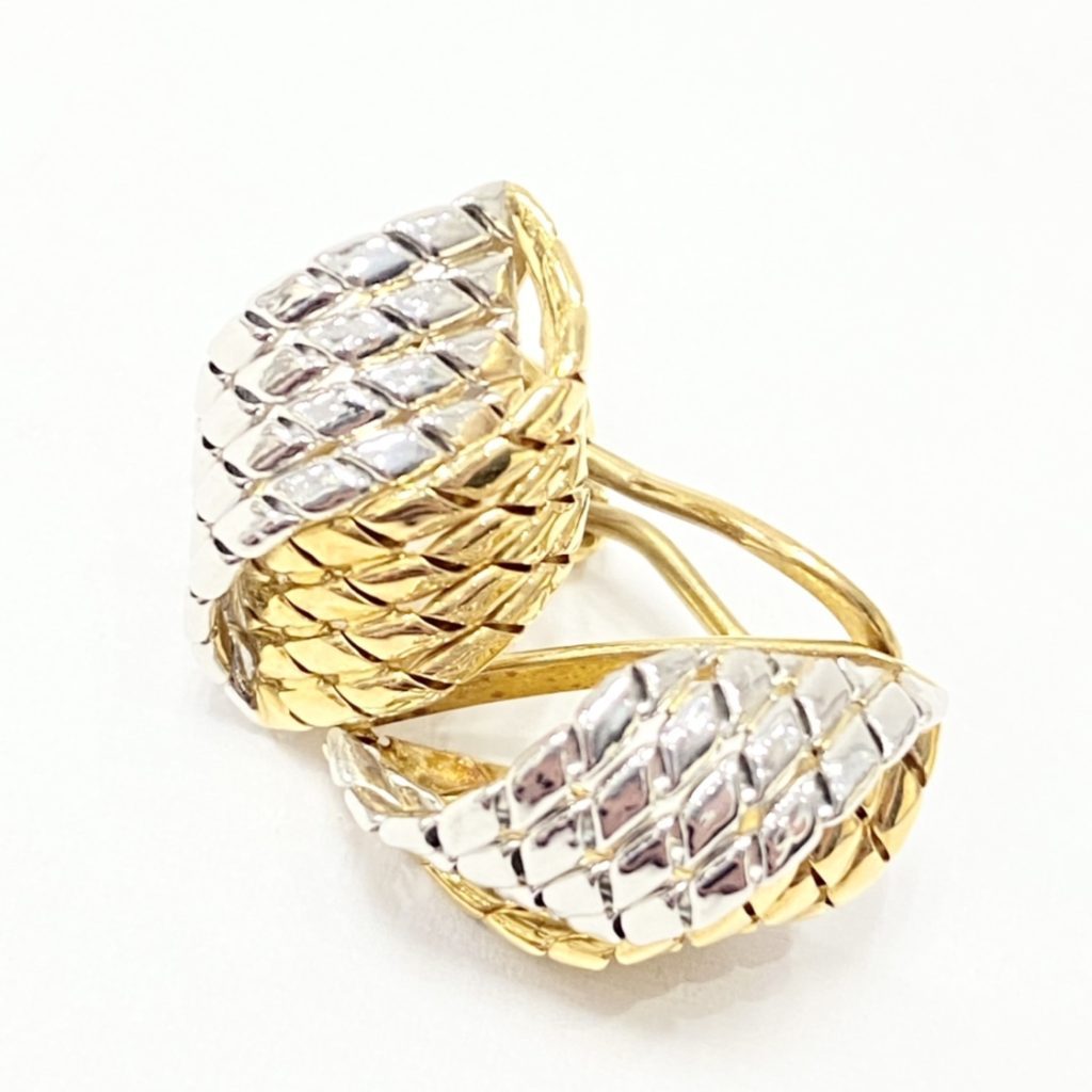 K18・Pt900 イヤリング