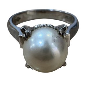 Pt850 プラチナ850 パール リング