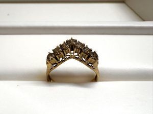 K18　石ありリング