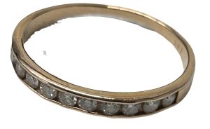 K18 金 ダイヤモンドリング