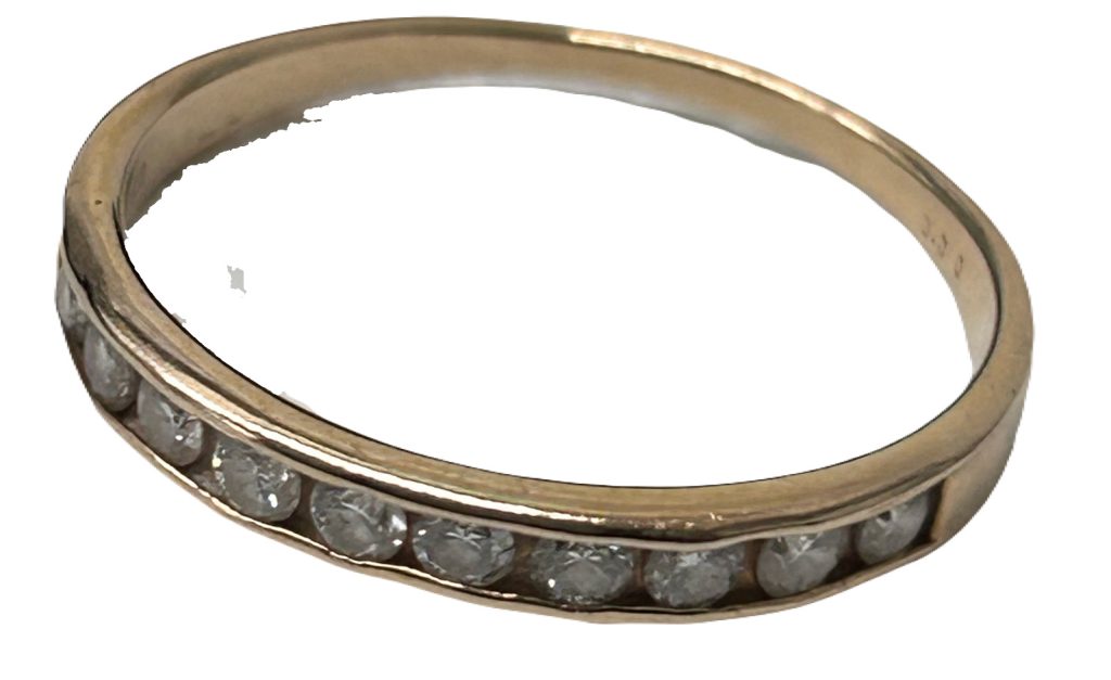 K18 金 ダイヤモンドリング