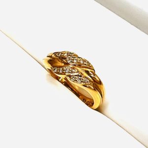 k18 18金 750 リング ダイヤ 付き