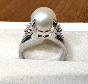 Pt900　パールリング