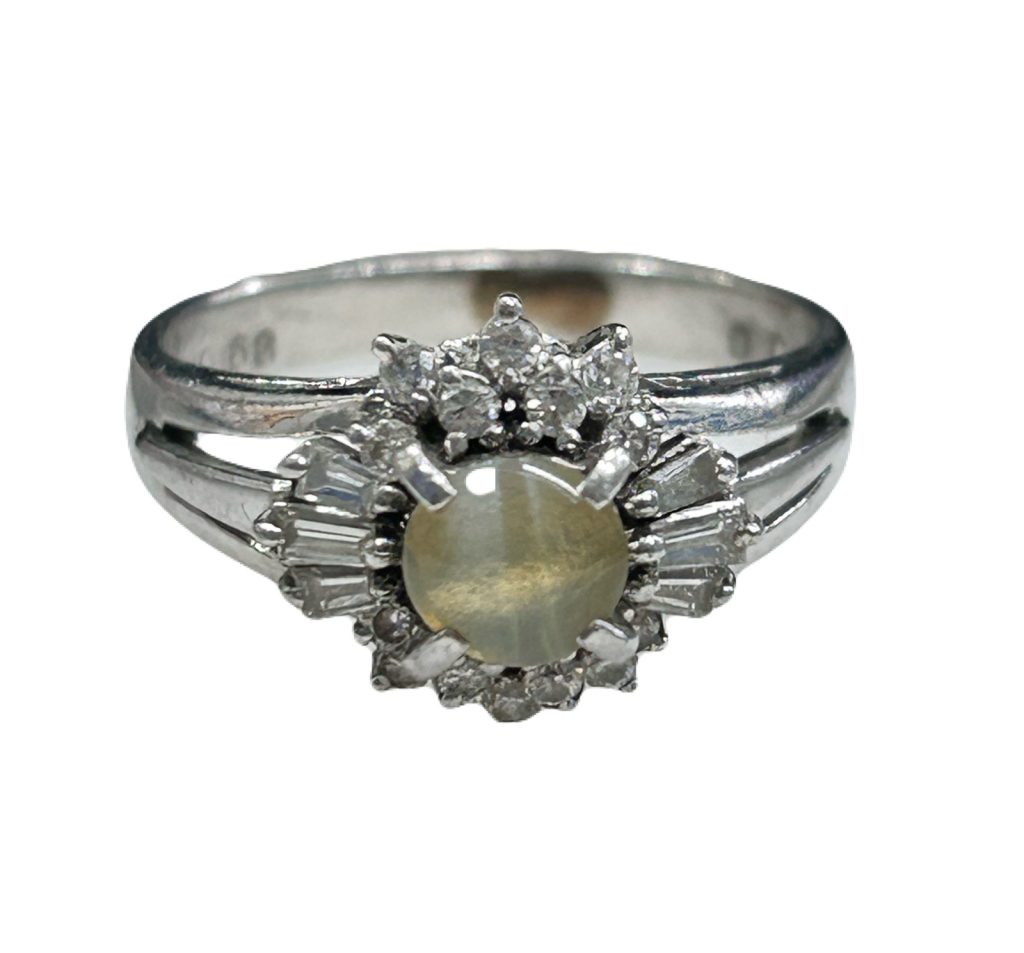 Pt900キャッツアイリング