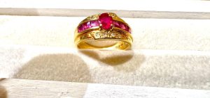 K18　リング　石あり