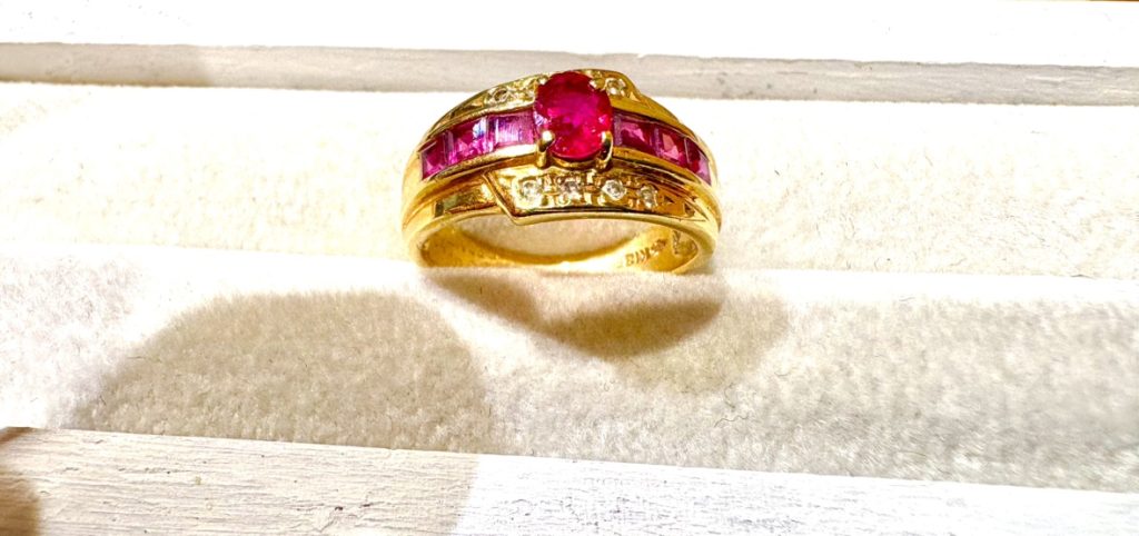 K18　リング　石あり