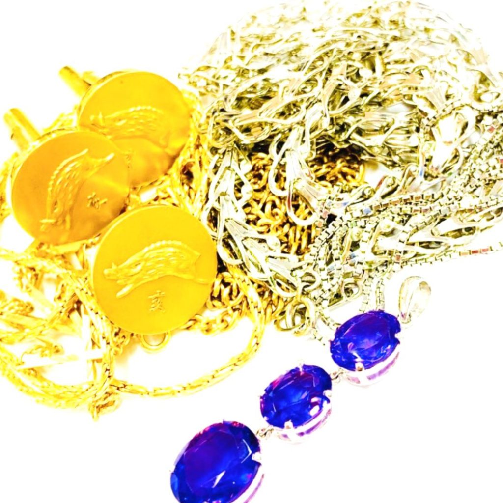 K18 K24 Pt850 サファイア 金プラチナアクセサリーおまとめ