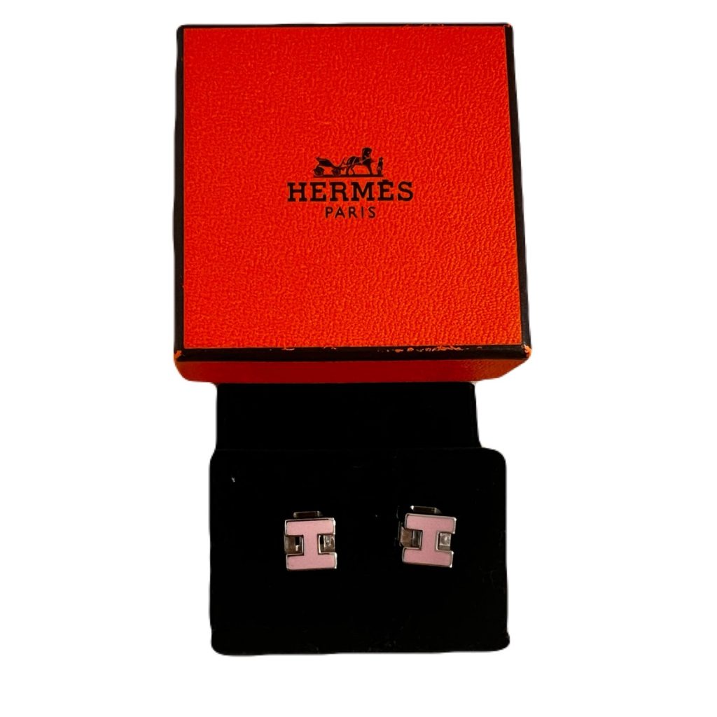 Hermès エルメス カージュド アッシュ  Hキューブ ピアス