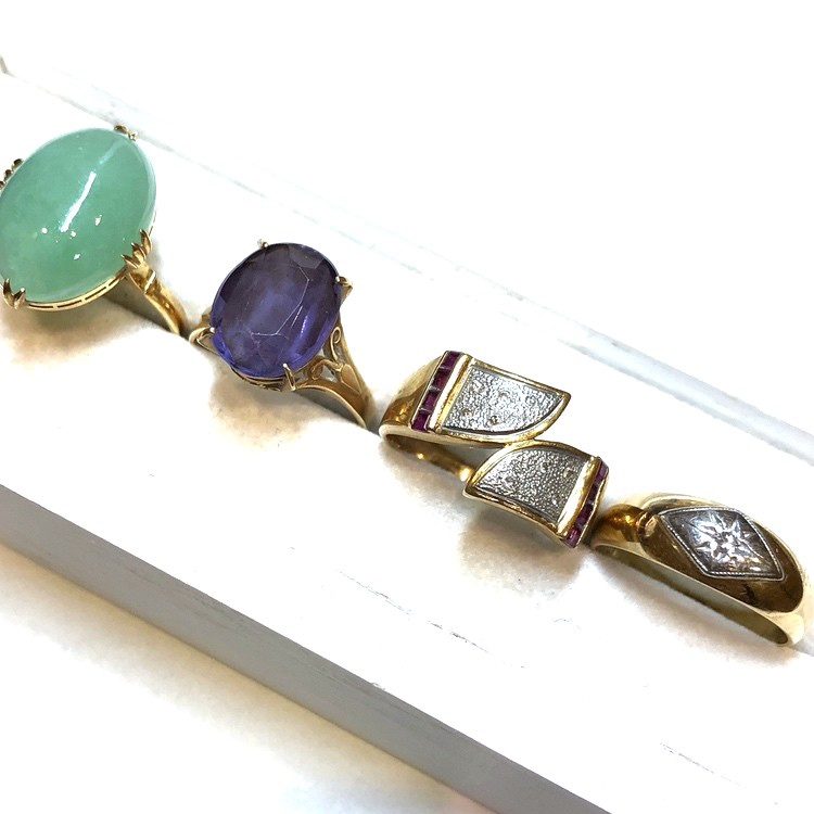 k18 (18金) リング 宝石付き まとめ