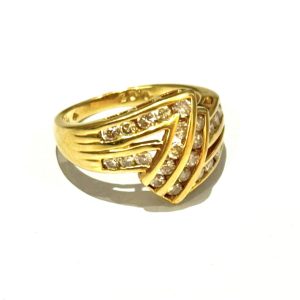 K18 メレダイヤ リング