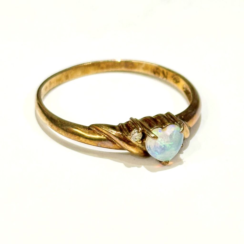 K9 9金 オパール リング