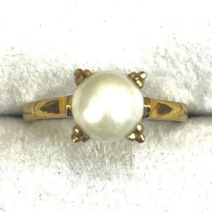 K18　18金　750　パール　リング