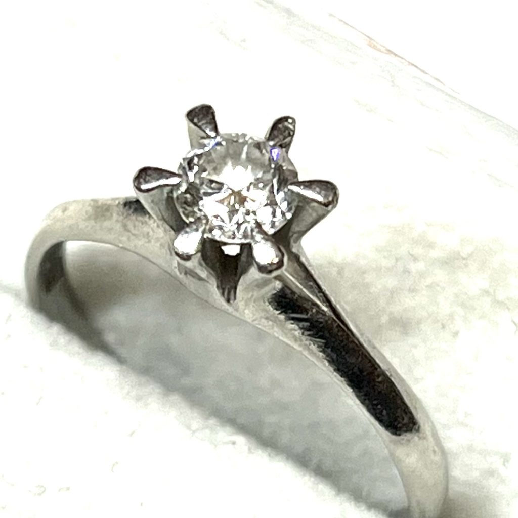 Pt900 ダイヤモンド付き リング 指輪 アクセサリー