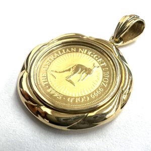 【貴金属】K24 K18 9999 750 オーストラリア カンガルー金貨 ペンダントトップ