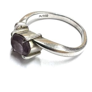 【貴金属】Pt900　リング　石あり　ジュエリー