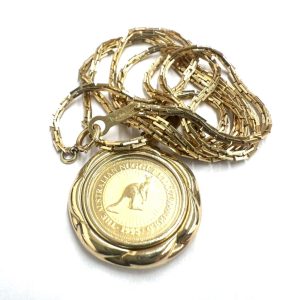 【貴金属】K24 24金 999 K18 18金 750 コイン ネックレス