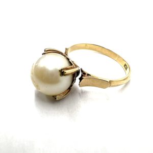 【貴金属】K18 18金 750 リング パール付き
