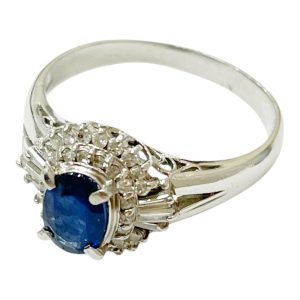 Pt900 プラチナ サファイア リング アクセサリー 指輪 買取