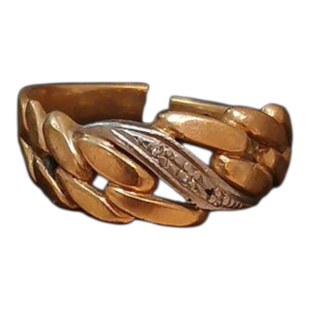 18金プラチナ900　コンビリング