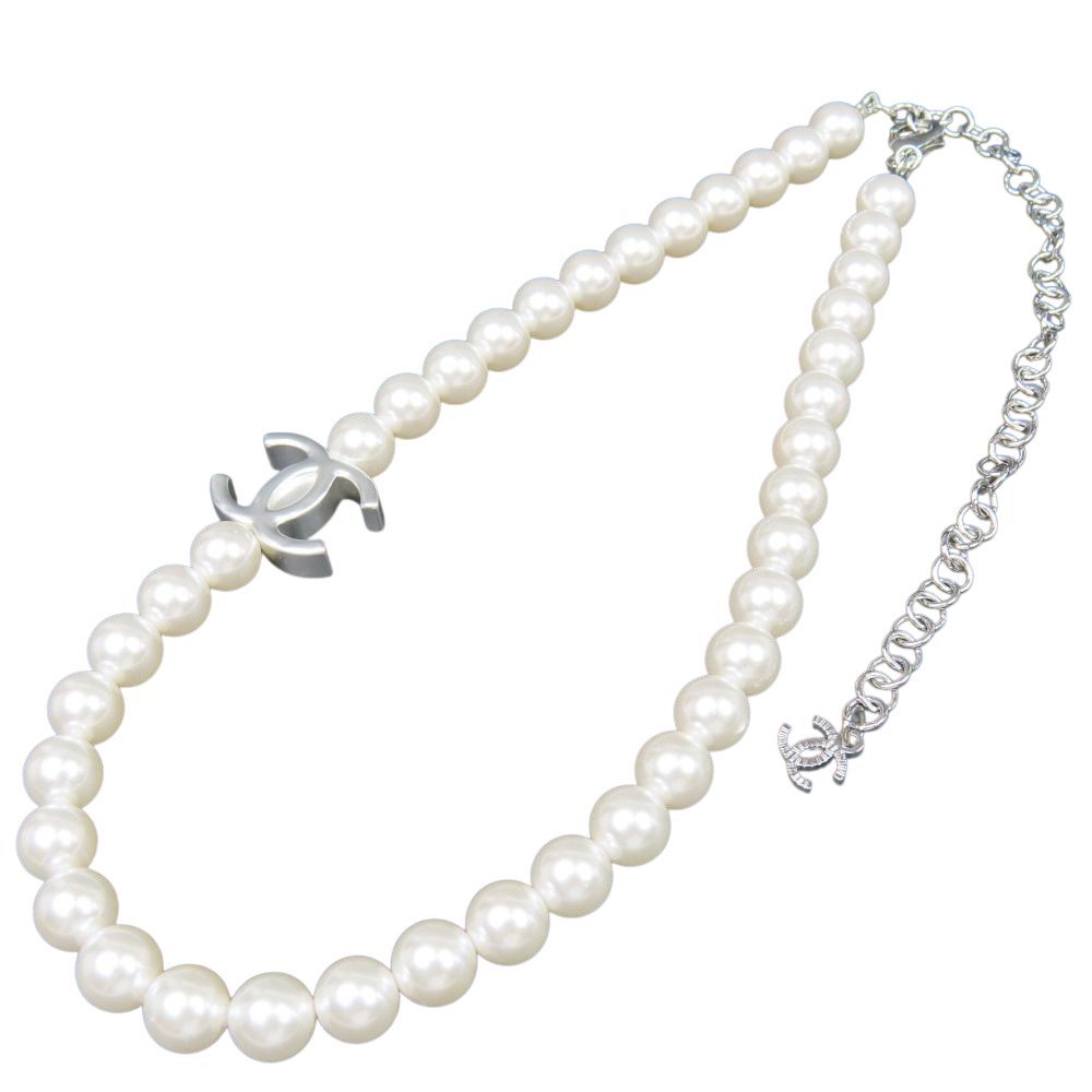 CHANEL　シャネル　ココマーク　パール　ネックレス